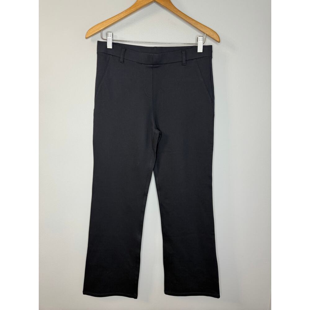 Quince Ultra-Stretch Ponte Straight Leg Pants Navy Women's M Stretch - Picture 2 of 10